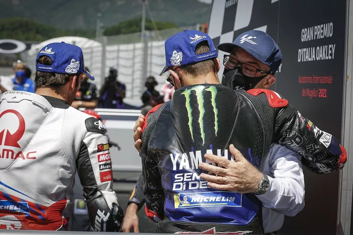 Ganador Fabio Quartararo, Yamaha Factory Racing, Carmelo Ezpeleta, CEo de Dorna