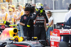 Серхио Перес, Sahara Force India F1 после квалификации в закрытом парке