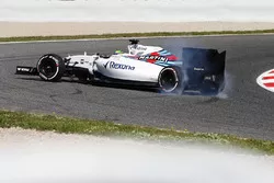 Felipe Massa, Williams FW38 spins