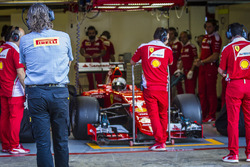 Sebastian Vettel, Ferrari SF15-T pruebas de neumáticos Pirelli 2017-spec