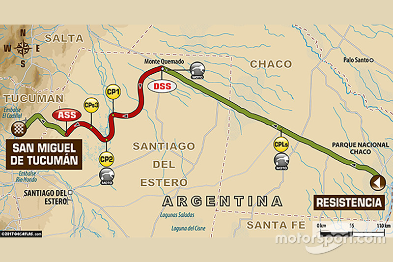 2. Etappe: Resistencia - San Miguel de Tucuman