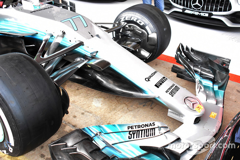 Передня частина Mercedes AMG F1 W08