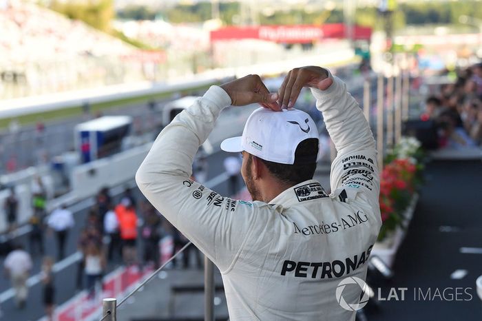 Ganador, Lewis Hamilton, Mercedes AMG F1 celebra