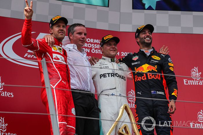 2017: 1.Valtteri Bottas, 2.Sebastian Vettel, 3.Daniel Ricciardo