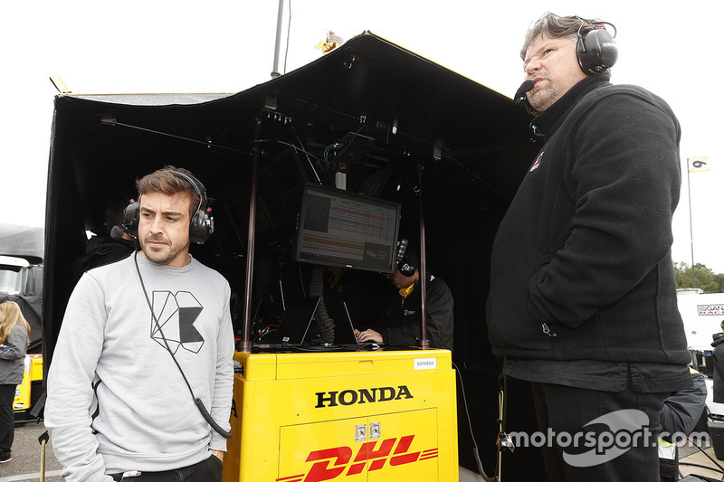 Fernando Alonso bersama Michael Andretti