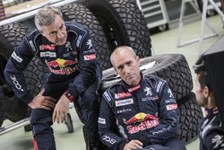 Cyril Despres, Carlos Sainz, Stéphane Peterhansel, Peugeot Sport 