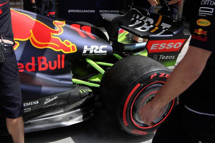 Parte trasera del Red Bull Racing RB18