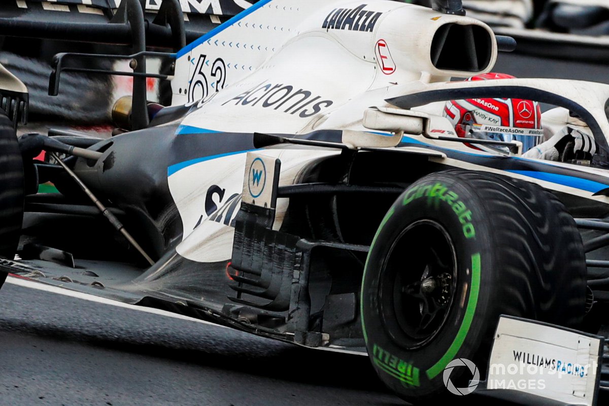 Detalle de los pontones del Williams FW43 