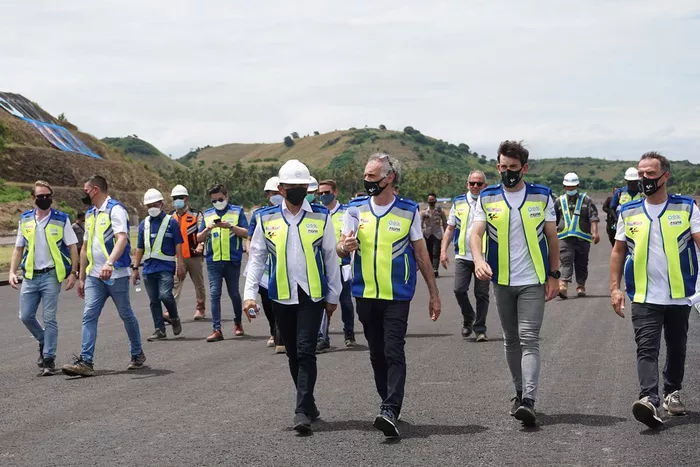Visita al circuito de Mandalika