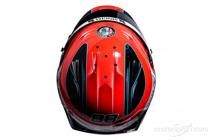 Casco de Robert Kubica, Alfa Romeo Racing