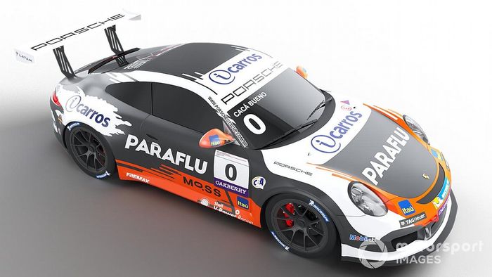 Layout do carro de Cacá Bueno e Marcelo Franco em 2021 no Porsche Endurance