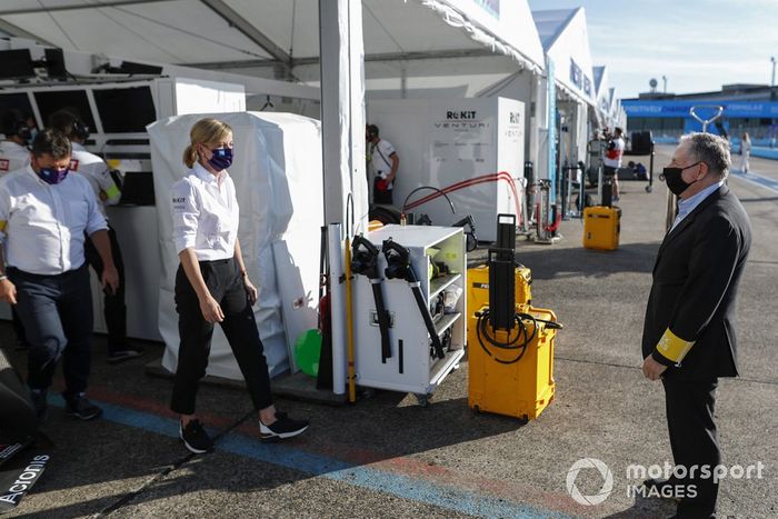 Susie Wolff, Jefa de equipo, Venturi, y Jean Todt, Presidente de la FIA