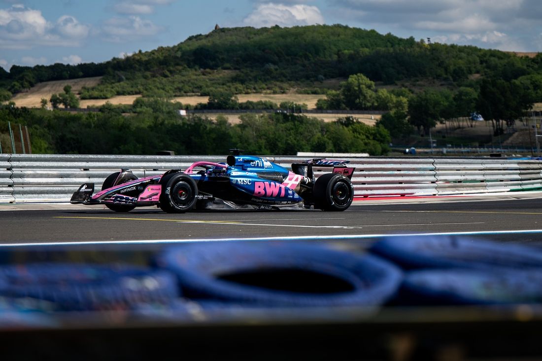 Paul Aron, Alpine, pruebas Pirelli Hungaroring