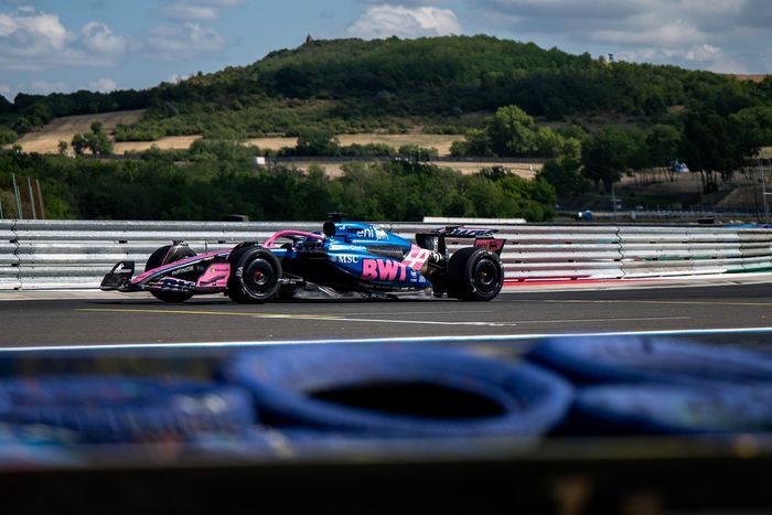 Paul Aron, Alpine, Pirelli testing Hungaroring