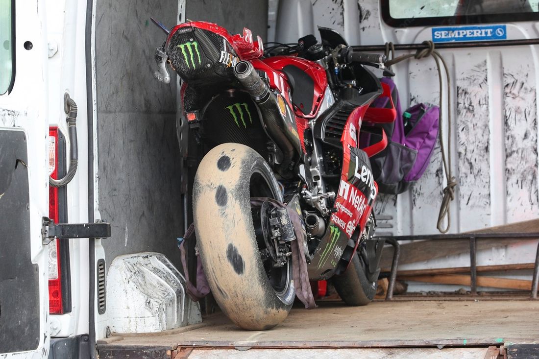 Marc Marquez, wypadek zespołu Ducati