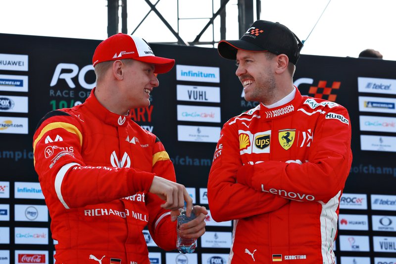 Mick Schumacher, Sebastian Vettel