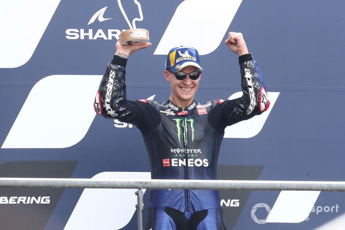 Podio: tercer lugar Fabio Quartararo, Yamaha Factory Racing