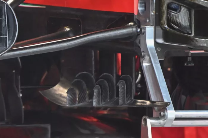Ferrari SF1000 turning vanes detail