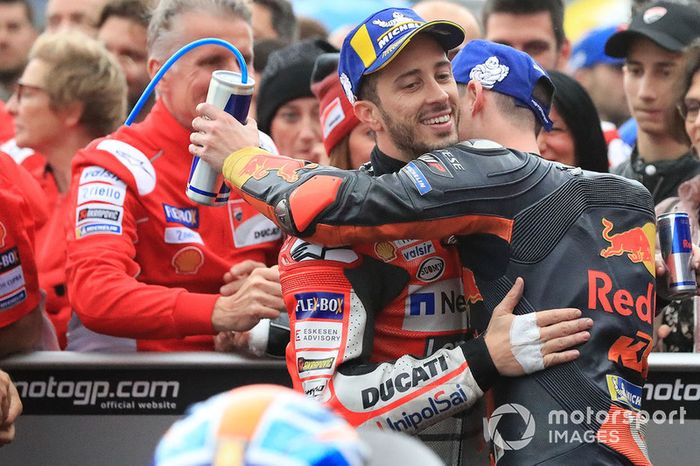 Ganador, Andrea Dovizioso, Ducati Team, tercero, Pol Espargaro, Red Bull KTM Factory Racing