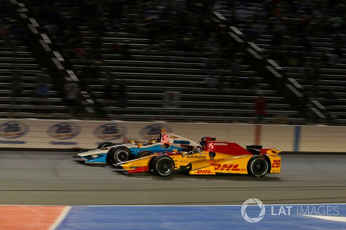 Ryan Hunter-Reay, Andretti Autosport Honda, Gabby Chaves, Harding Racing Chevrolet