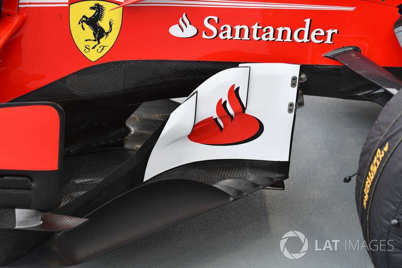 Ferrari SF70H, detalle de los bargeboards