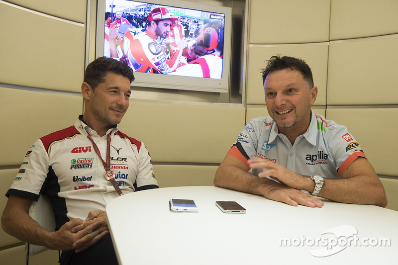 Lucio Cecchinello e Fausto Gresini