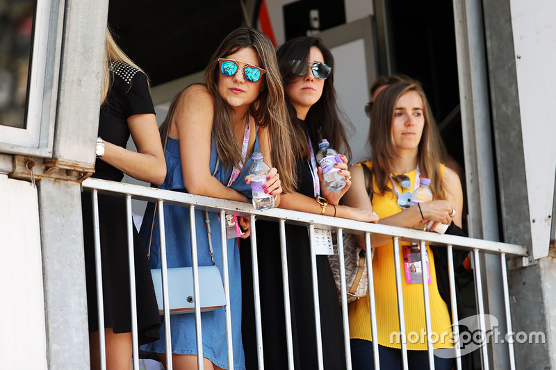 Fans at a balcony