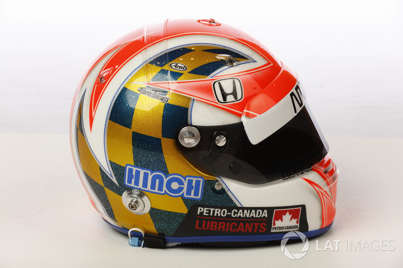 Helm von James Hinchcliffe, Schmidt Peterson Motorsports Honda