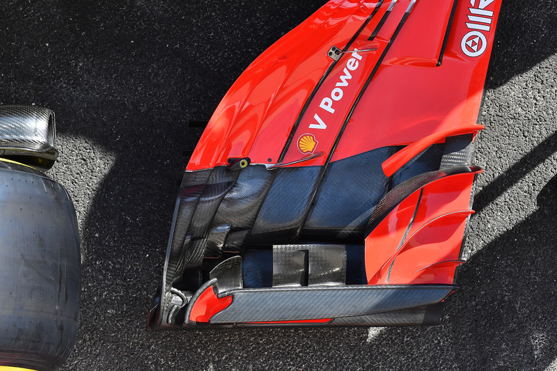 Деталі переднього антикрила Ferrari SF71H