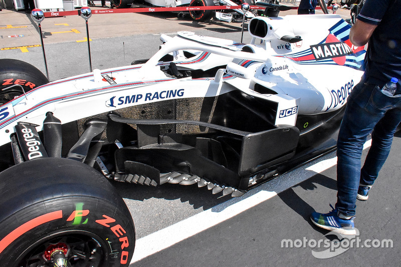 Williams FW41 bargeboard detail