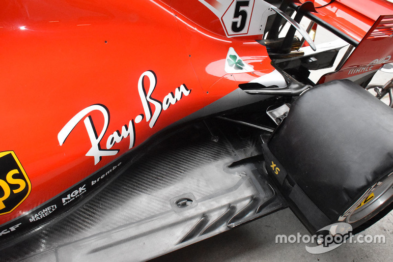 Detalle trasero de Ferrari SF71H