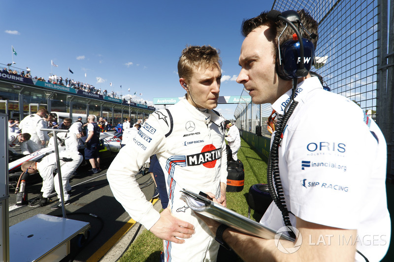 Sergey Sirotkin, Williams Racing, en la parrilla