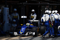 Marcus Ericsson, Sauber C35 beim Boxenstopp