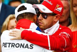 2017 World Champion Lewis Hamilton, Mercedes AMG F1, Sebastian Vettel, Ferrari