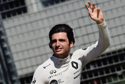 Carlos Sainz Jr., Renault Sport F1 Team lors de la parade des pilotes