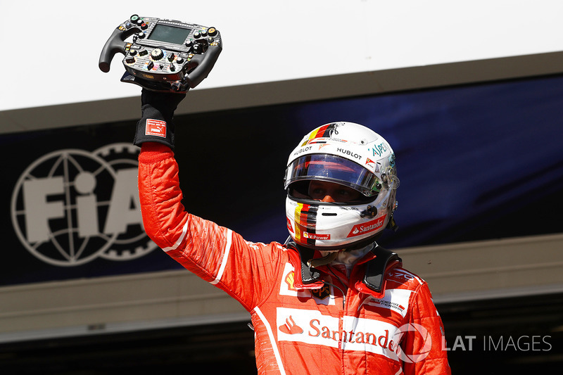 Winner Sebastian Vettel, Ferrari