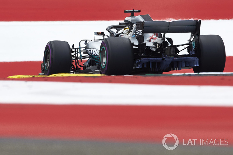El Mercedes AMG F1 W09 con parafina en Spielberg