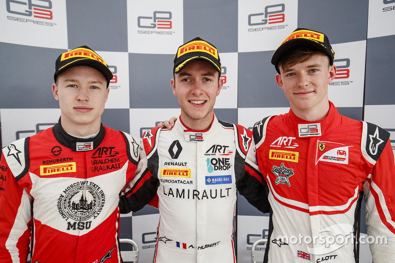 Le podium du GP3 Series 2018