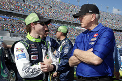 Brandon Jones, Joe Gibbs Racing, Juniper Toyota Camry with team owner Coach Joe Gibbs
