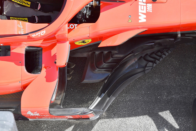Ferrari SF71H barge board detail
