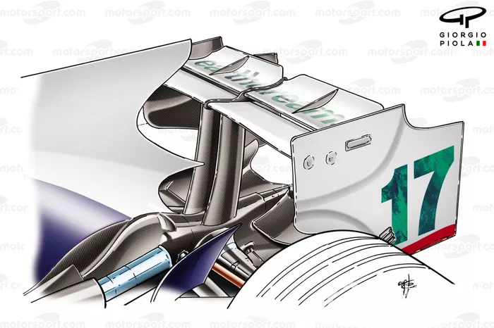 Honda RA108 2008 Monza rear wing