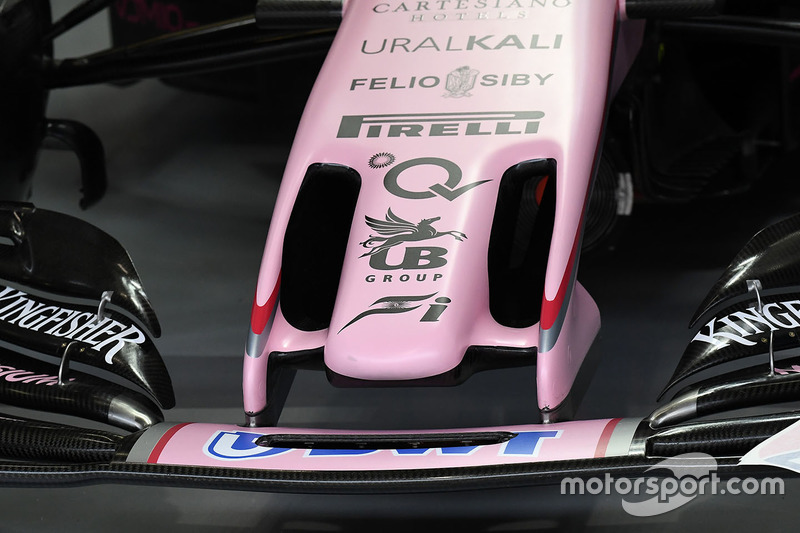 Force India VJM10 nose detail