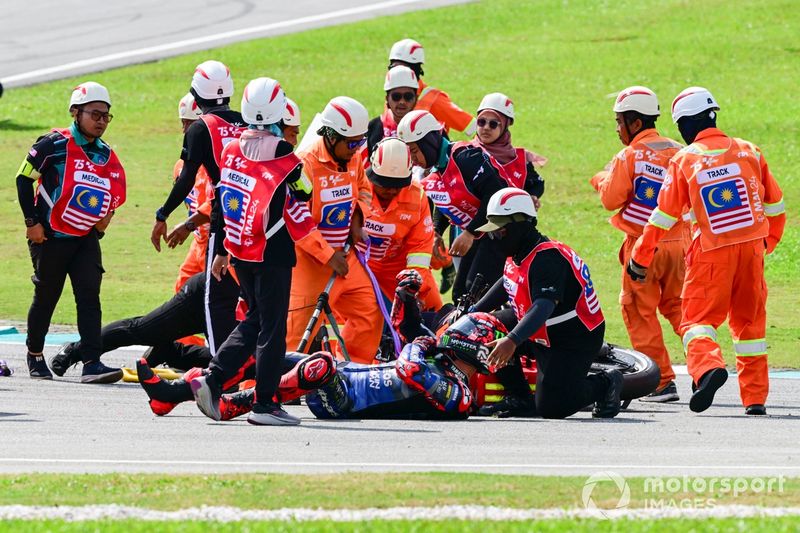 Fabio Quartararo, Yamaha Factory Racing Choque