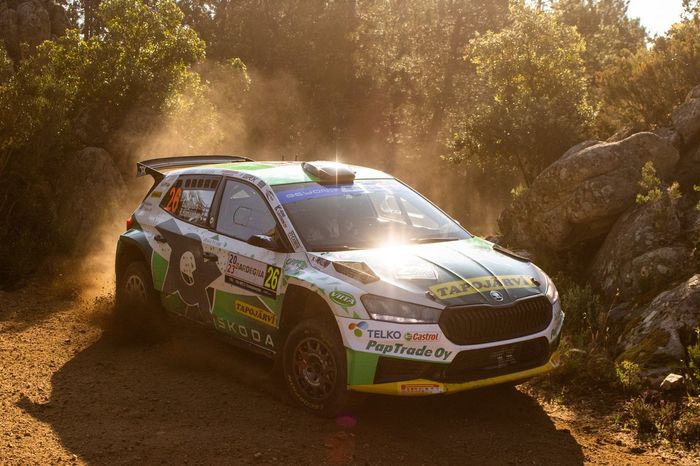 Emil Lindholm, Reeta Hämäläinen, Toksport WRT Skoda Fabia Evo Rally2
