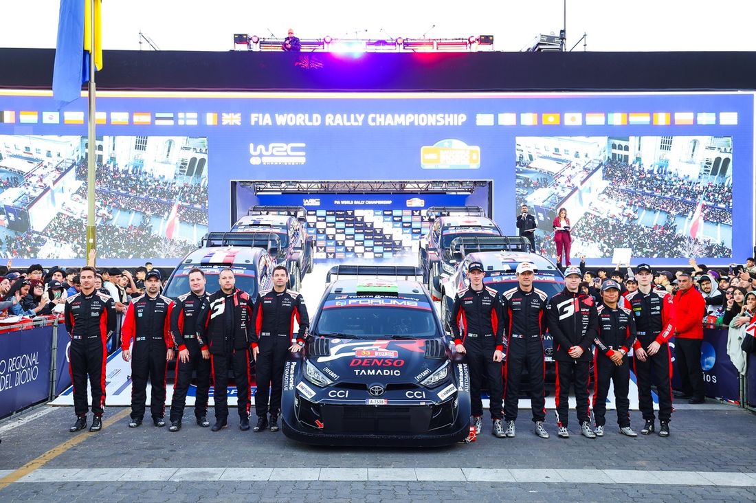 Sébastien Ogier, Vincent Landais, Toyota Gazoo Racing WRT Toyota GR Yaris Rally1, Sami Pajari, Marko Salminen, Toyota Gazoo Racing WRT Toyota GR Yaris Rally1, Elfyn Evans, Scott Martin, Toyota Gazoo Racing WRT Toyota GR Yaris Rally1, Kalle Rovanperä, Jonn