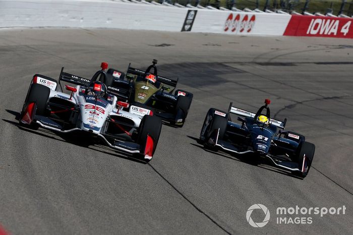 Marco Andretti, Andretti Herta with Marco & Curb-Agajanian Honda, Spencer Pigot, Ed Carpenter Racing Chevrolet