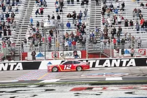 Race winner Ryan Blaney, Team Penske, Ford Mustang BodyArmor