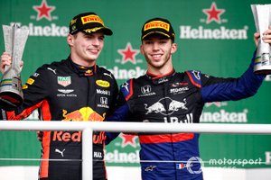 Max Verstappen, Red Bull Racing en Pierre Gasly, Toro Rosso