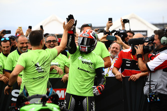 Le vainqueur Jonathan Rea, Kawasaki Racing
