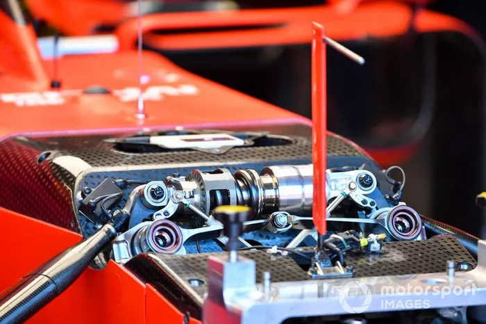 Detalles de la suspensión del Ferrari SF90
